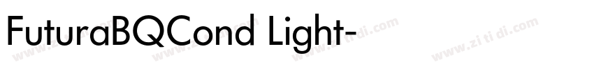 FuturaBQCond Light字体转换